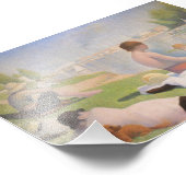 Bathers at Asnieres by Georges Seurat Fotodruck (Ecke)