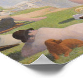 Bathers at Asnieres by Georges Seurat Poster (Ecke)