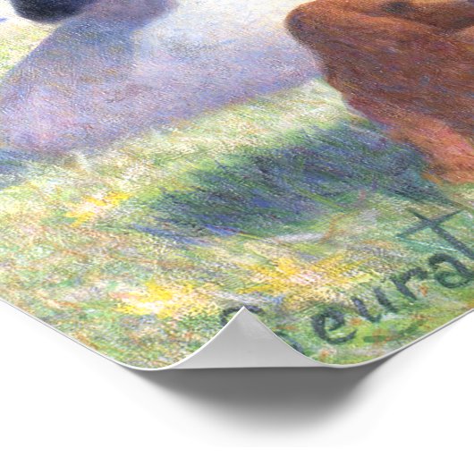 Bathers at Asnieres, Georges Seurat Poster (Ecke)