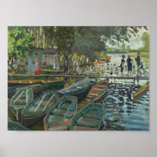 Bathers at La Grenouillère (1896) Claude Monet Art Poster