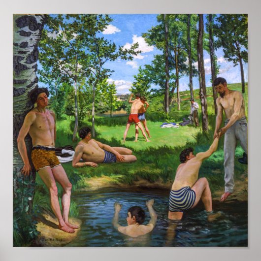 Bathers | Frédéric Bazille | Poster (Vorne)
