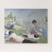 Bathers Georges Seurat Neo Impressionist Malerei Puzzle (Horizontal)