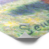 Bathers in Asnières Malerei von Georges Seurat Poster (Ecke)