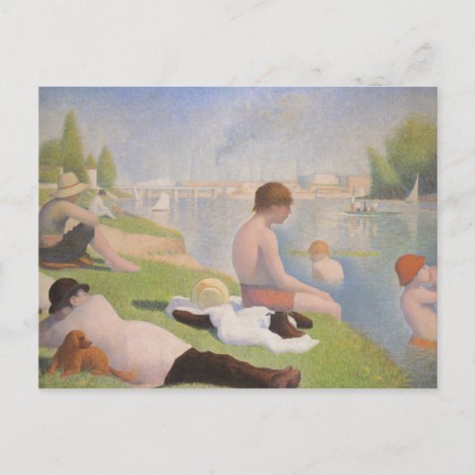 Bathers in Asnieres Postkarte (Vorderseite)