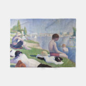 Bathers in Asnieres, Seurat Fleecedecke (Vorderseite (Horizontal))