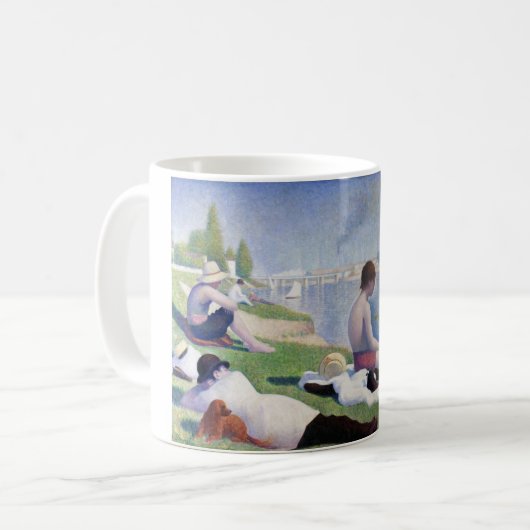 Bathers in Asnieres, Seurat Kaffeetasse (Vorderseite Links)