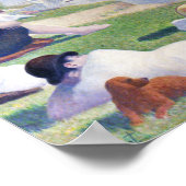 Bathers in Asnieres, Seurat Poster (Ecke)