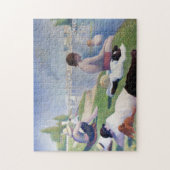 Bathers in Asnieres, Seurat Puzzle (Vertikal)