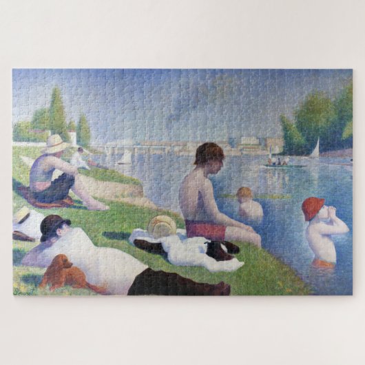 Bathers in Asnieres, Seurat Puzzle (Horizontal)