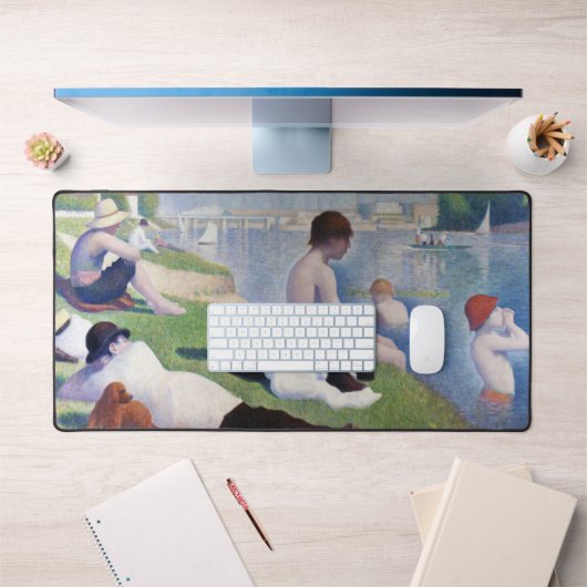 Bathers in Asnieres, Seurat Schreibtischunterlage (Büro 1)