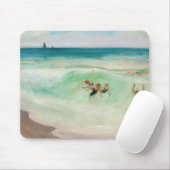 Bathers in der Welle | Henri Lebasque Mousepad (Mit Mouse)