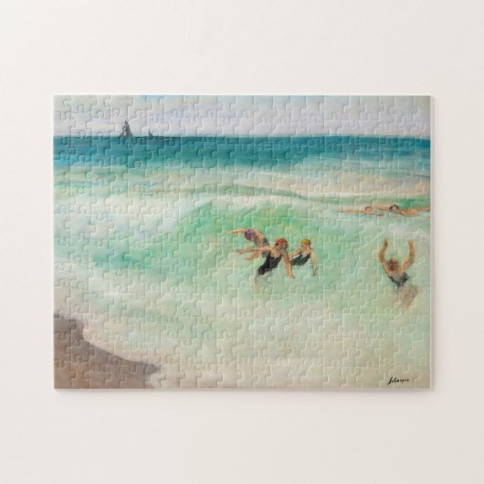 Bathers in der Welle | Henri Lebasque Puzzle (Horizontal)