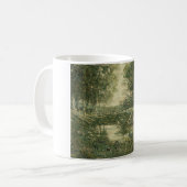Bathers in Grünwaldlandschaft (Vintage Kunst) Kaffeetasse (Vorderseite Links)
