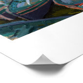 Bathers in La Grenouillere Claude Monet Poster (Ecke)