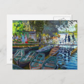 Bathers in La Grenouillere Claude Monet Postkarte (Vorne/Hinten)