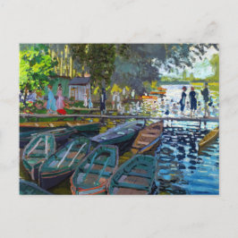 Bathers in La Grenouillere Claude Monet Postkarte