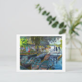 Bathers in La Grenouillere Claude Monet Postkarte (Stehend Vorderseite)