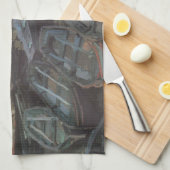 Bathers in La Grenouillère von Claude Monet Geschirrtuch (Viertel Falte)