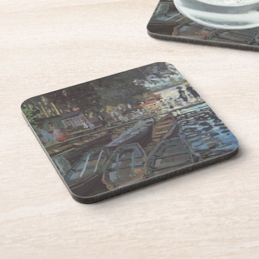 Bathers in La Grenouillère von Claude Monet Getränkeuntersetzer (Linke Seite)