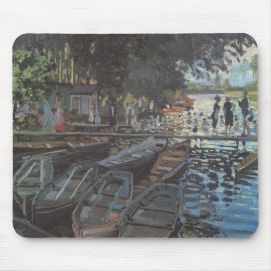 Bathers in La Grenouillère von Claude Monet Mousepad (Vorne)