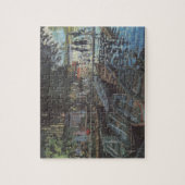 Bathers in La Grenouillère von Claude Monet Puzzle (Vertikal)