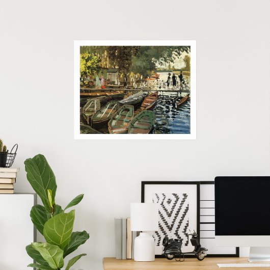 Bathers in La Grenovilliere Poster (Heimbüro)