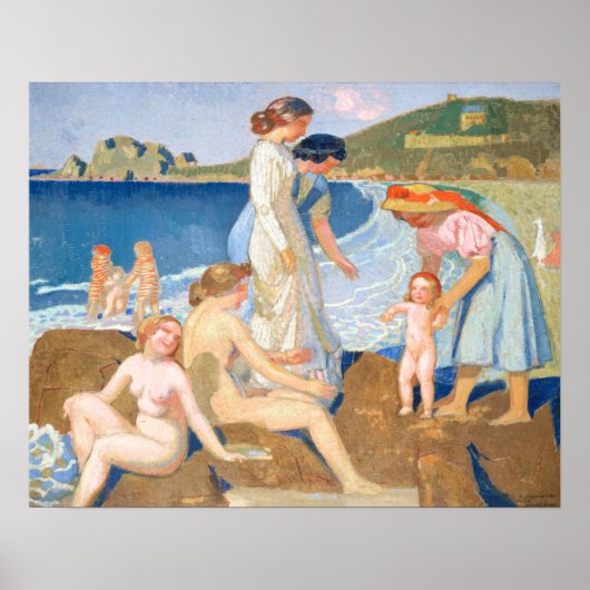 Bathers in Perros Guirec Maurice Denis Malerei Poster (Vorne)