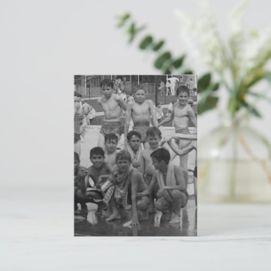 Bathers Postkarte (Stehend Vorderseite)