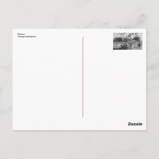 Bathers Postkarte (Rückseite)