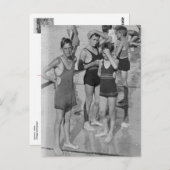 Bathers Postkarte der 20er Jahre (Vorne/Hinten)