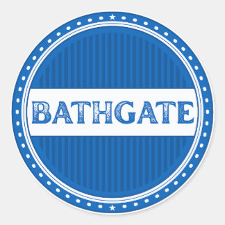 Bathgate City Pride Emblem – Schottische Identität Runder Aufkleber