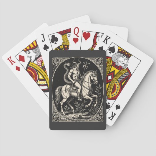 Bathin Dämonenkrieger Majestät Spielkarten (Rückseite)