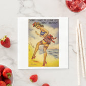 Bathing Beauty Funny Serviette (Beispiel)