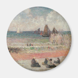 Bathing Dieppe von Paul Gauguin Magnet
