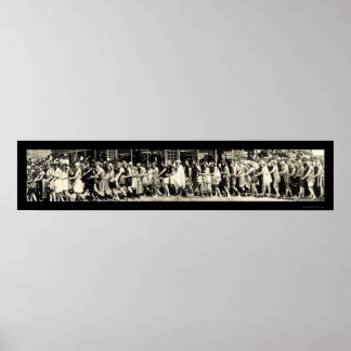 Bathing Fashion Beach Foto 1918 Poster