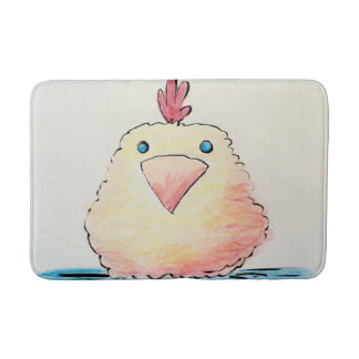 Bathmat, Baby Chick Watercolor Badematte