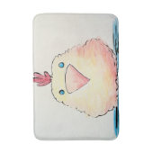 Bathmat, Baby Chick Watercolor Badematte (Vorderseite Vertikal)