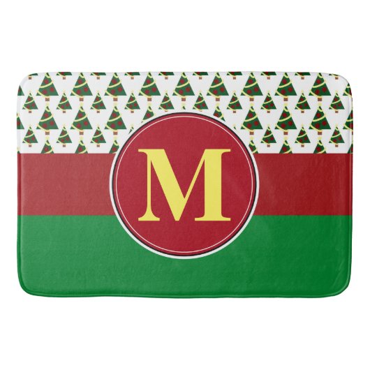 Bathmat, benutzerdefinierte Monogramm-Vorlage Badematte (Vorderseite)