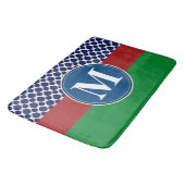 Bathmat, benutzerdefinierte Monogramm-Vorlage Badematte (Schrägansicht)