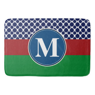 Bathmat, benutzerdefinierte Monogramm-Vorlage Badematte