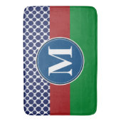 Bathmat, benutzerdefinierte Monogramm-Vorlage Badematte (Vorderseite Vertikal)