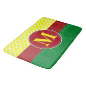 Bathmat, benutzerdefinierte Monogramm-Vorlage Badematte (Schrägansicht)