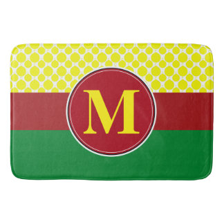 Bathmat, benutzerdefinierte Monogramm-Vorlage Badematte