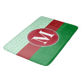 Bathmat, benutzerdefinierte Monogramm-Vorlage Badematte (Schrägansicht)