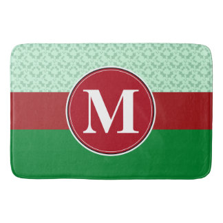 Bathmat, benutzerdefinierte Monogramm-Vorlage Badematte