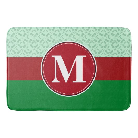 Bathmat, benutzerdefinierte Monogramm-Vorlage Badematte (Vorderseite)