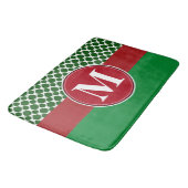 Bathmat, benutzerdefinierte Monogramm-Vorlage Badematte (Schrägansicht)