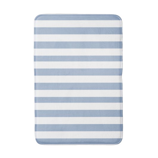 Bathmat Blue & White Stripe Badematte (Vorderseite Vertikal)