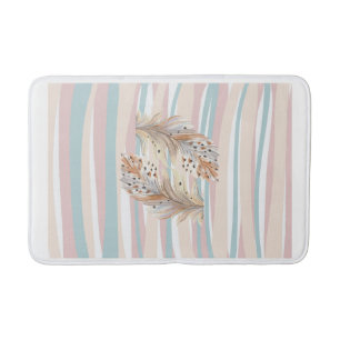 Bathmat"Boho Chic Quill Bathmat - Künstlerische Bö Badematte