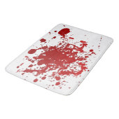 Bathmat Halloween Blutblut Spritzer blutig Badematte (Schrägansicht)